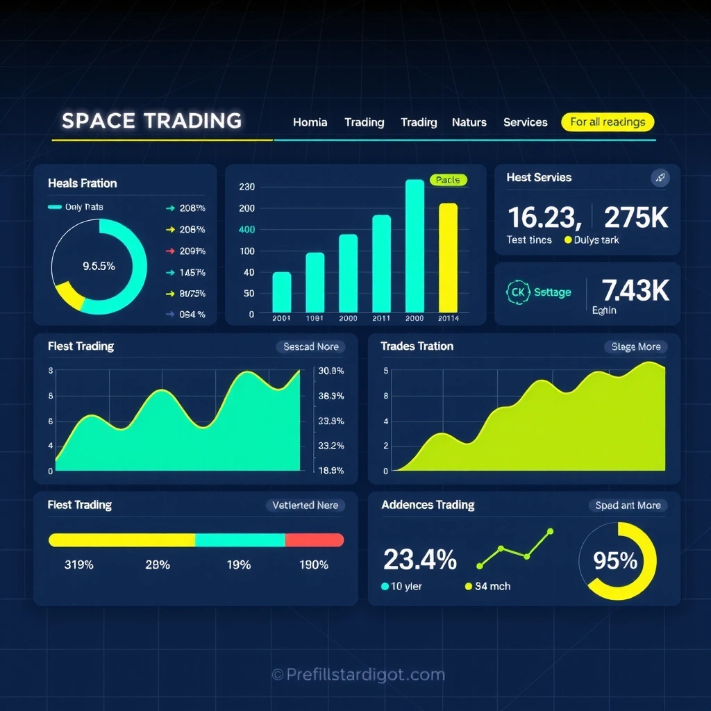 Premium dashboard interface showing advanced trading analytics